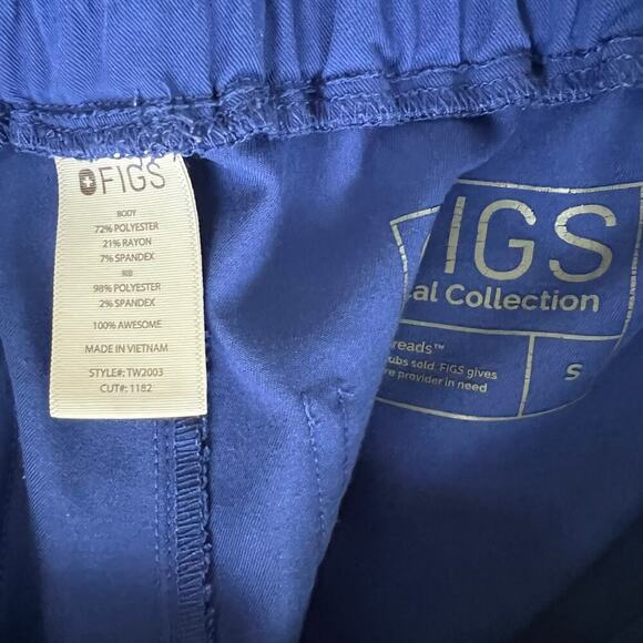 Figs Zamora Jogger Scrub Pants Blue - Picture 2 of 3